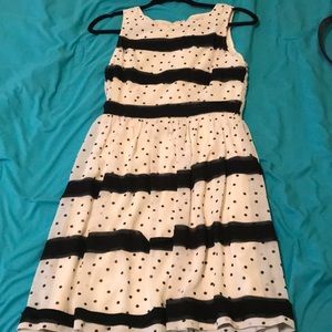 Black and white dress